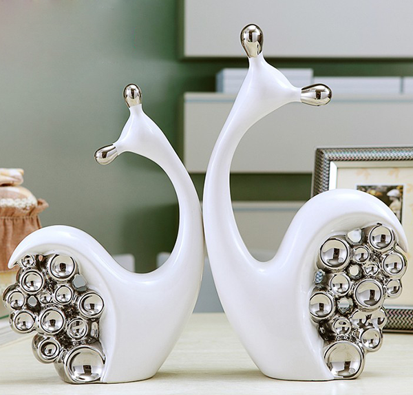 ốc sên sứ trang trí cao cấp
